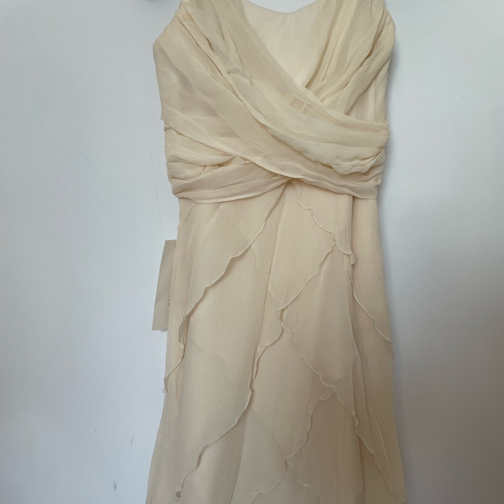 Elegant Cream Evening Dress